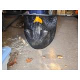 Black Bear theme Coffee Table with Glass Top