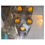 Black Bear theme Coffee Table with Glass Top
