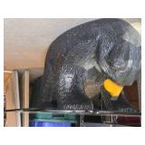 Black Bear theme Coffee Table with Glass Top