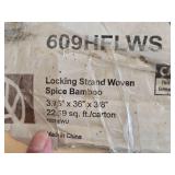 Lot of (1 Box) Locking Strand Woven Spice Bamboo Flooring (in original packaging)