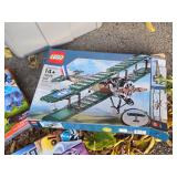 Lot of (3 Bins) Various LEGO Sets - Police Station, Mech Dragon, Bi-Plane, Skylanders Giants Thumpback and Pop Fizz, Coast Guard Patrol and more