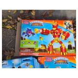 Lot of (3 Bins) Various LEGO Sets - Police Station, Mech Dragon, Bi-Plane, Skylanders Giants Thumpback and Pop Fizz, Coast Guard Patrol and more