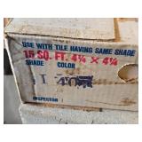 Lot of (1 Box) 15-sq.ft. Wenczel Ceramic Tile 1/4" x 4 1/4" x 4 1/4"