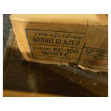 Lot of (1 Box) 12-sq.ft. Ceramic Tile 1/4" x 4 1/4" x 4 1/4"