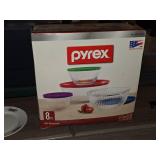 Pyrex Container Set 8-piece (in original packaging)