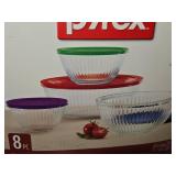 Pyrex Container Set 8-piece (in original packaging)