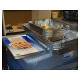(5) Baking Sheets 9.2"x13.2", (8) Roaster Pan Aluminum Insert 20"x13"x3", (10) Roaster Pan Aluminum Insert 12-1/2"x10"x3"
