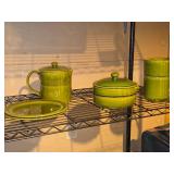 (2) 8 1/2" Plates, (1) Serving Pitcher 5-1/2",  (1) Serving Pitcher 4",  (1) Serving Pitcher 7"