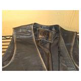 Winlit Leather Vest Size Large