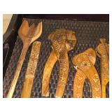 Wooden Utensil Set 11-piece with Serving Tray