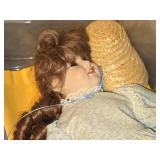 fix size Collectible Doll with Bin of Doll Clothes