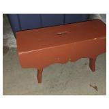 Wood Stool 18" x 7" x 9"