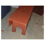 Wood Stool 18" x 7" x 9"