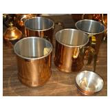 Lot of (4) Copper Mugs