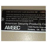 Amsec Amvault Fire Resistant High Security Safe