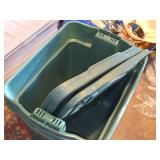 Lot of (3) Rubbermaid Plastic Storage Bins with Lids 23" x 17" x 18"