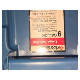 Lot of (2) Rubbermaid Plastic Storage Bins with Lids One is 24"x16"x9", One is 24"x16"x12"