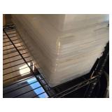 Lot of (8) Plastic Storage Bins with Lids 13" x 8" x 4"