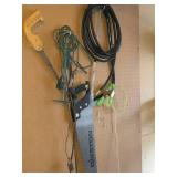 Hand Saws, Tree Saw, Extension Cords, Hose, Spring C;amp