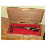 Vintage Barbershop Razor with Wooden Case