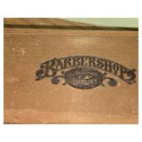 Vintage Barbershop Razor with Wooden Case