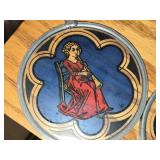 Lot of (2) Stained Glass Décor