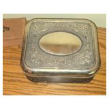 Vintage Silver Plated Jewelry Box - Repousse Box
