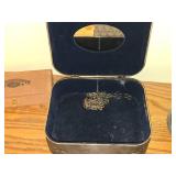 Vintage Silver Plated Jewelry Box - Repousse Box