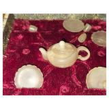 Vintage Mini Tea Set in Decorative Box + Glass Snuff Bottle in box