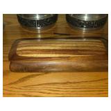 Vintage Walnut & Zebra Wood Multi-Layer Quilter