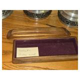 Vintage Walnut & Zebra Wood Multi-Layer Quilter