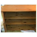 Wood Cabinet with Glass Doors