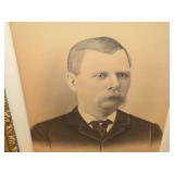 Vintage Ornate Wood Framed Picture - Man