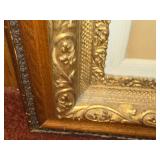 Vintage Ornate Wood Framed Picture - Man