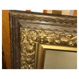 Vintage Ornate Wood Framed Picture - Man