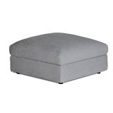 NEW IN BOX Lugano Gray 4-Piece Modular Sofa with 2 Ottomans – Fully Padded, Easy-Clean Fabric, Deep Comfort Design