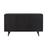 NEW IN BOX Adebisi 56" Solid Wood Sideboard – Natural Finish, Modern Storage Cabinet, Mid Century Style