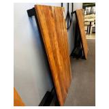 Acacia Loft Desk – Solid Acacia Wood, Metal Frame, Modern Industrial Design