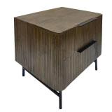 NEW IN BOX Contemporary Reed Nightstand – Dark Brown - Really Cool Living