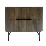 NEW IN BOX Contemporary Reed Nightstand – Dark Brown - Really Cool Living