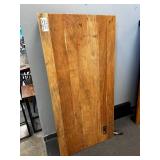 Acacia Loft Desk – WITH OUTLET - Solid Acacia Wood, Metal Frame, Modern Industrial Design