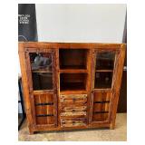 Rustic Media Armoire - Heavy - Solid Wood - Really Cool Living