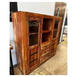 Rustic Media Armoire - Heavy - Solid Wood - Really Cool Living