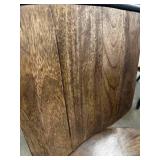 Mango Barrel Chair 5 Pack – Broken Backs -  Sustainable Mango Wood & Black Metal Frame