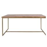 *5 pack* NEW IN BOX Hayden 72" Herringbone Rectangular Wood Dining Table / Office Desk – Natural Gold Finish, Solid Construction, Modern Design