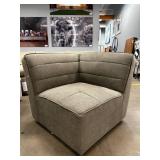 *OPEN BOX* Millenium Corner Chair – 37″ L × 37″ D × 31″ H - Earth Brown - Really Cool Living