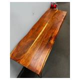 Live Edge Hairpin Console – 46″ L × 16″ D × 30″ H