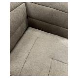 *OPEN BOX* Millenium Corner Chair – 37″ L × 37″ D × 31″ H - Earth Brown - Really Cool Living