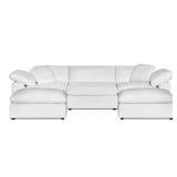 NEW IN BOX - Peyton 3-Piece Modular Sectional + 2 Ottomans – White Color