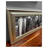 Framed Cityscape Print – 41″ × 17″